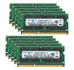 LOT Samsung 4GB RAM 2RX8 DDR3 1333MHz PC3-10600S 204PIN SO-DIMM Laptop Memory - Picture 1 of 11