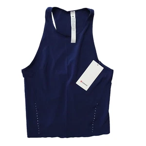 New Lululemon Size 6 Lightweight Stretch Run Tank Racerback NISE Navy Blue - Picture 1 of 9