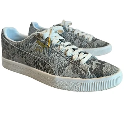 Puma Clyde X Undefeated Gray Snakeskin Print Shoes Women's Sneakers Size 9.5 - Image 1 of 4