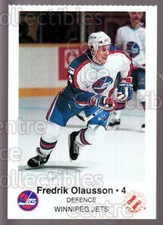 1988-89 Winnipeg Jets Police #18 Fredrik Olausson