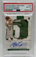 PAYTON PRITCHARD 2020-21 PANINI NATIONAL TREASURES ROOKIE PATCH AUTO /99 RPA PSA