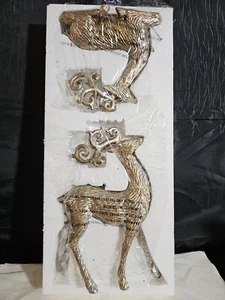Valerie Parr Hill Set Of 2  Deer Brand New Color Antiqued Silver - Picture 1 of 10