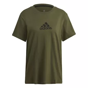 Herren Adidas Badge of Sport Icon Kurzarm T-Shirt Khaki UVP 29,99€ - Bild 1 von 2