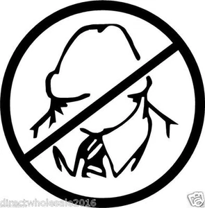No Dick Heads Allowed Lewd Funny Offensive Decal Sticker 4 Inch Jerk Arrogant - Foto 1 di 1