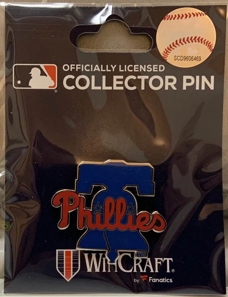 PHILADELPHIA PHILLIES LIBERTY BELL LOGO LAPEL COLLECTOR PIN NEW WINCRAFT - Image 1 of 1