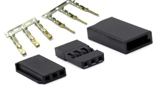 Jr Futaba Stecker Buchse Servo Stecker Schutz vergoldet Terminal Pins 50 Set - Bild 1 von 10