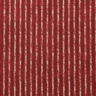 MAGNOLIA HOME SKYFALL CRIMSON RED WHITE STRIPE 100% COTTON FABRIC BY YARD 54"W - Image 1 of 4