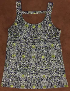 Tanque con estampado elegante de espalda abierta para mujer THE LIMITED ** MULTICOLOR - pequeño ** Usado en excelente condición - Imagen 1 de 5
