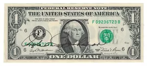 1981 $1 ONE DOLLAR BILL NOTE ATLANTA FR 1911-F HAND SIGNED. - Picture 1 of 2