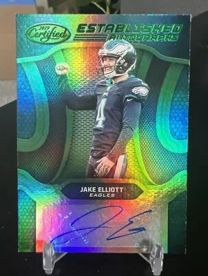 Jake Elliott 2019 Panini Certified Football Auto Eagles 🦅 🥾 🏈 - Image 1 of 2