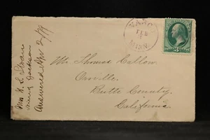 Minnesota: Varco 1879 Cover, Purple CDS, DPO Mower Co - Picture 1 of 2
