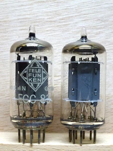 2X: TELEFUNKEN ECC83 | MUY BUENO ✅ NOS Rombo smooth plates Tubes (12AX7) - Imagen 1 de 13