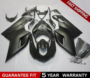 Kit de carenado ABS negro mate para Ducati 848 1098 1198 2007 2008 2009 2010 perforado - Imagen 1 de 2