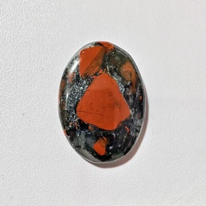29.30 Cts Natural African Blood Cabochon Gemstone 30.5x22.5x5 MM - Picture 1 of 3