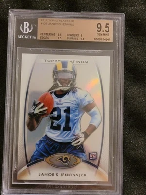 Janoris Jenkins 2012 Topps Platinum  RC BGS 9.5 16A - Image 1 of 2