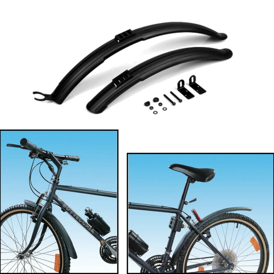 Schutzblech Spritzschutz Fahrrad Set Vorne + Hinten 26-28 Zoll Kotflügel MTB - Bild 1 von 1