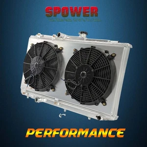 Radiador de aluminio AT para Toyota Corolla CE Geo Prizm L4 1993-1997 + cubierta del ventilador - Imagen 1 de 7