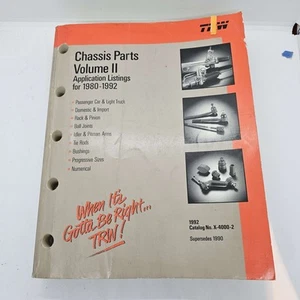 Piezas de chasis TRW 1992 volumen II para 1980-1992 X-4000-2 - Imagen 1 de 4