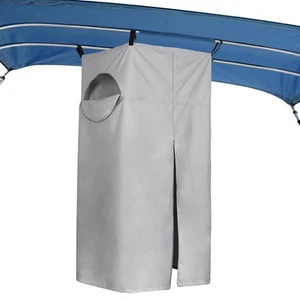 600D Privacy Tent for Boat, Heavy Duty Hanging Changing Room for Bimini Top w... - Picture 1 of 7
