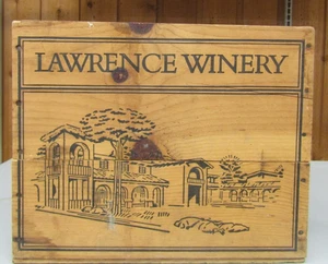 LAWRENCE WINERY IN CA empty WOOD / WOODEN CRATE Box - Bild 1 von 24