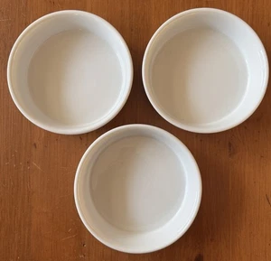 Crate & Barrel Martin Hunt White Ceramic Bowls Cereal Soup Modern Classic Lot 3 - Picture 1 of 14