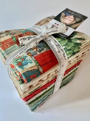 Para amantes vintage! 30 Fat Quarters Cathe Holden Christmas Faire, tecidos da moda - Imagem 1 de 4