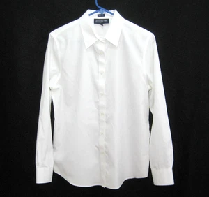 JONES New York Men's (Medium) White Long Sleeve Button Front Shirt 100% Cotton - Picture 1 of 4