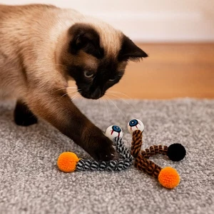 Bite Resistant Halloween Cat Toys Yarn Cat Coil Toy Festival - Picture 1 of 12