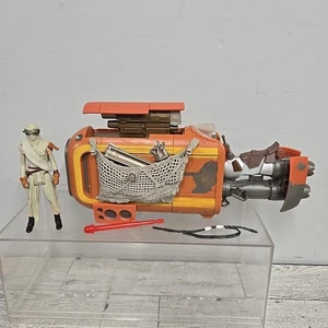 Star Wars Das Erwachen der Macht Rey’s Speeder Jakku Fahrzeug Figur Spielzeug 2015 Hasbro - Bild 1 von 10