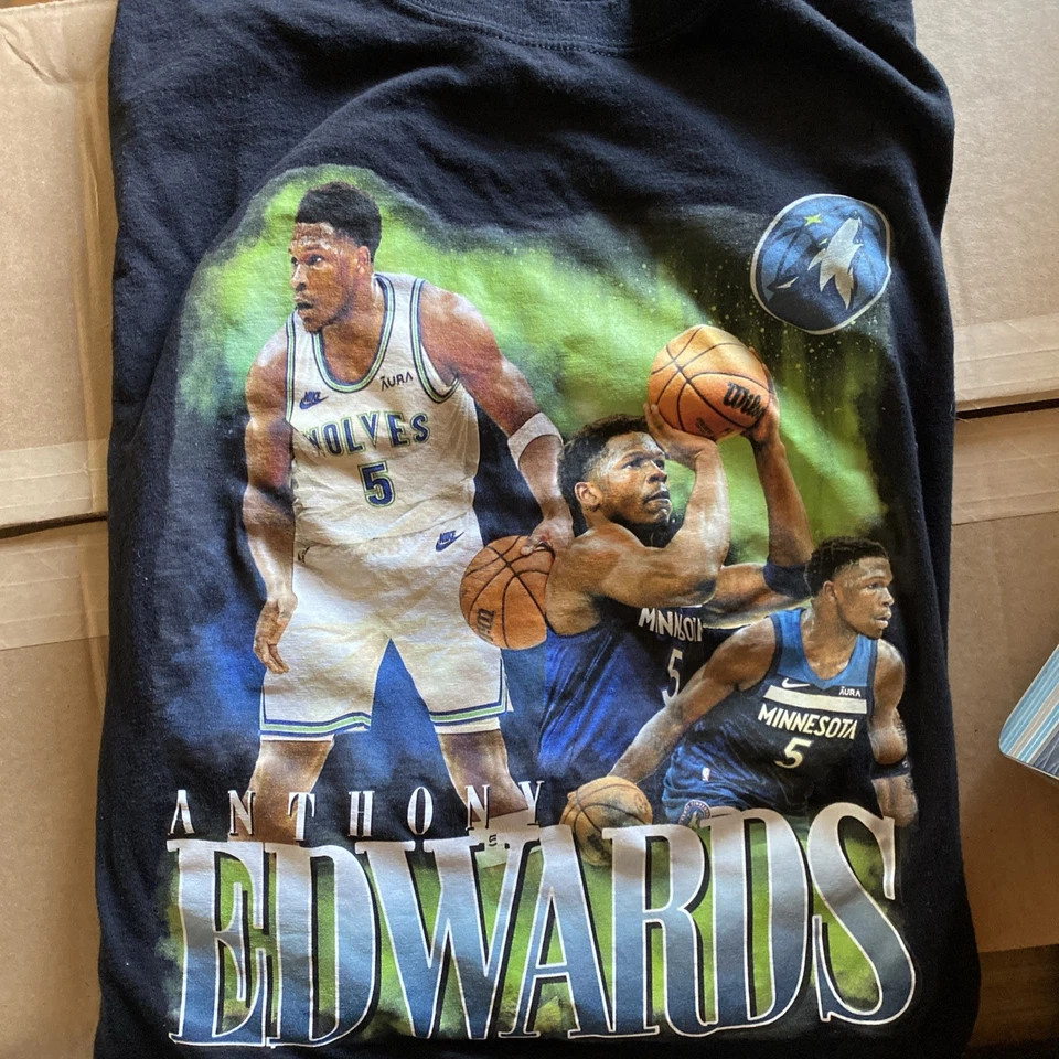 Camiseta grande Anthony Edwards Timberwolves para hombre Foto 1 de 1