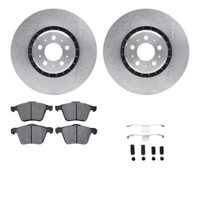 For Volvo XC90 2003-2009 R1 Concepts WFUH1-27277 Front Brake Kit w Optimum Pads - Изображение 1 из 3