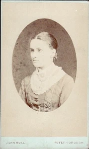 Woman Portrait John Bull Peterborough Studio CDV Card Photograph (CDV4-5) - Picture 1 of 3