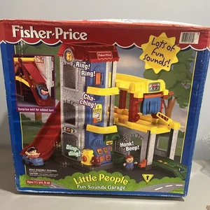 Fisher Price Little People 1998 Fun Sounds Garage #72693 SEALED Read Desc - Picture 1 of 7