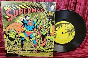 Vintage Superman Power Records 1975 7" 33 1/3 RPM LP Weatherspoon's Catalyst  - Foto 1 di 15
