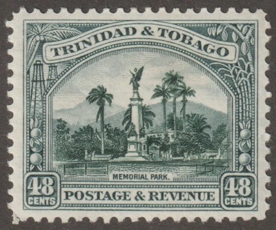 EDSROOM-21107 Trinidad y Tobago 41 LH 1935 Parque Conmemorativo de Alto Valor CV$11 Foto 1 de 2