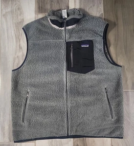 Vintage Patagonia Para Hombres XL Retro-X Chaleco Polar Chaqueta Medio Profundo Pila Abrigo Gris - Imagen 1 de 8