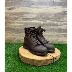 Red Wing Women - Size 6 - Brown Steel Toe Lace Up Boots Style PT99 - Picture 1 of 11