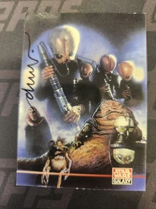 Drew Struzan Hand Signed Star Wars Galaxy Trading Card SDCC Artist Jabba Cantina - Picture 1 of 7
