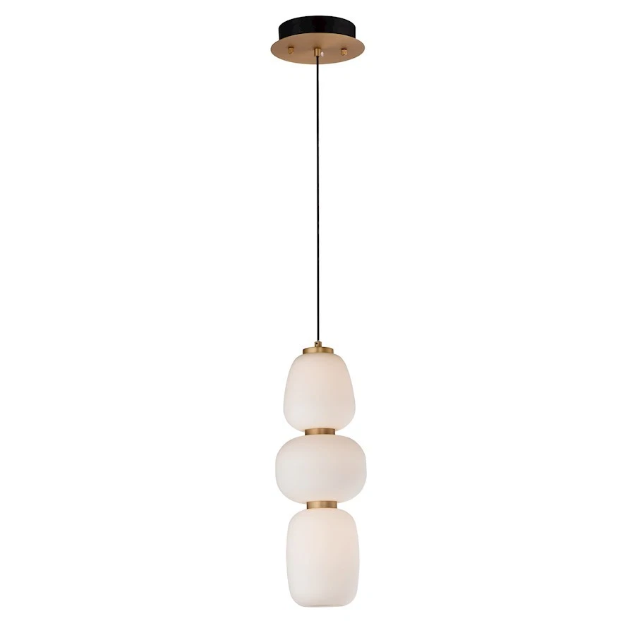 ET2 Lighting Soji Large LED 1-Light Pendant, Black/Gold - E25067-92BKGLD - Image 1 of 1