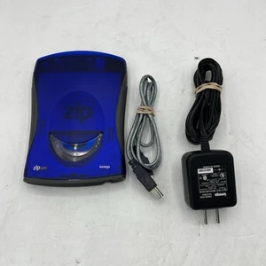 Iomega Zip 250 Z250USBPCM External Disk Drive, USB and Power Cord TESTED**** - Afbeelding 1 van 3