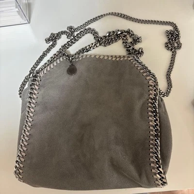 Stella McCartney Falabella Mini Chain Shoulder Tote Bag Gray Japan Used - Image 1 of 4