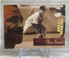 1996 Pinnacle Aficionado First Pitch Preview #5 Ozzie Smith “A.K.A. The Wizard”
