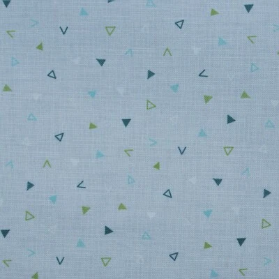 100% Cotton Quilt DIY Fabric by the Half Yard (18") - Geometric - Gray/Multi Foto 1 de 2