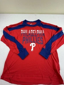 Philadelphia Phillies MLB Women's G-III 4Her by Carl Banks Red Sz Med Shirt New - Picture 1 of 7