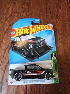 Hot Wheels 2024 HW Green Speed 5/10 Black Ford F-150 Lightning Custom - Picture 1 of 5