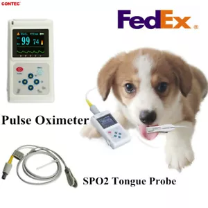 VET Veterinär Pulsoximeter SpO2 PR Monitor CMS60D + Tierarztsonde + PC SW US Verkäufer - Bild 1 von 10