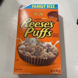 Reese's Puffs x KAW Family Size collector Cereal Box (BRAND NEW SEALED Collector - Picture 1 of 4