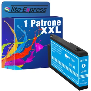 Druckerpatrone Tintenpatrone 1x Cyan für HP 951 XL HP 951XL HP951 XL HP951XL - Bild 1 von 12