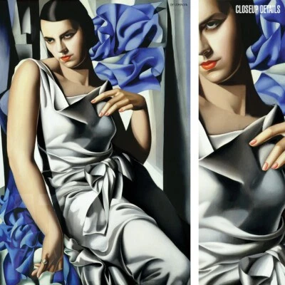 24W"x36H" RETRATO DE MADAME M por TAMARA DE LEMPICKA - POSANDO OPCIONES DE LIENZO Foto 1 de 4