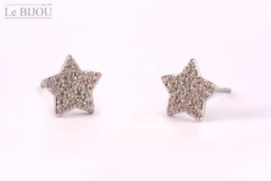 Le Bijou kleine Ohrstecker Stern mit Premium Crystal von Swarovski weiß - Bild 1 von 1